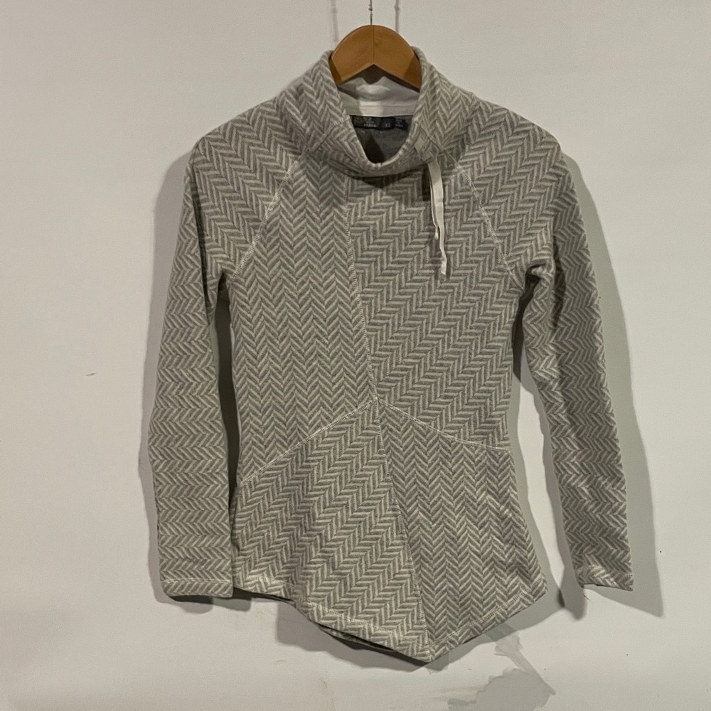Prana Gray Cowl Neck Sweater